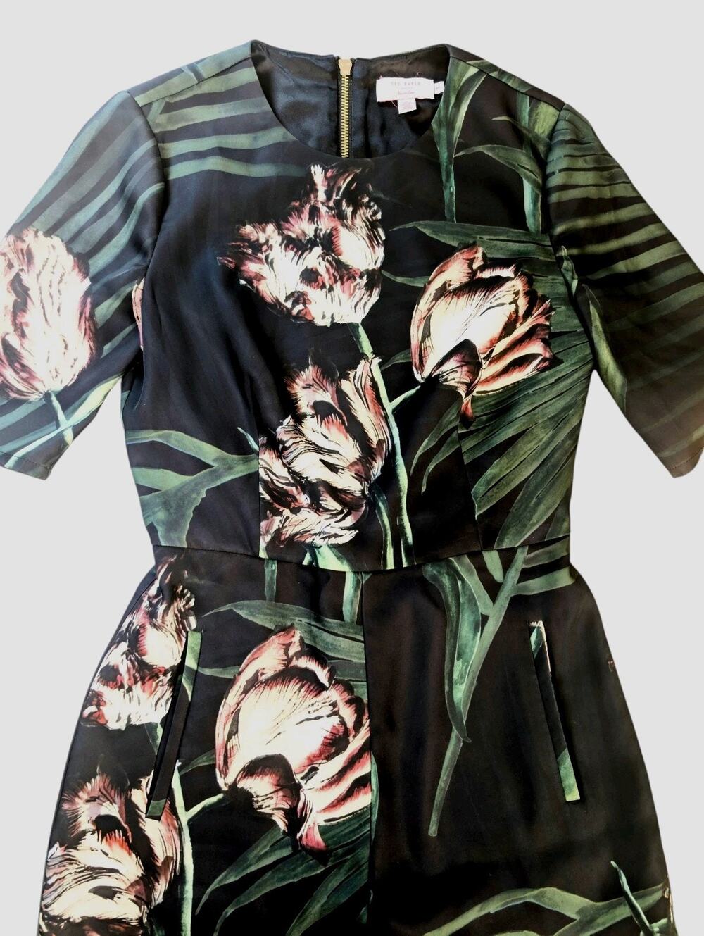 TED BAKER Romper! Fall Garden Pattern
